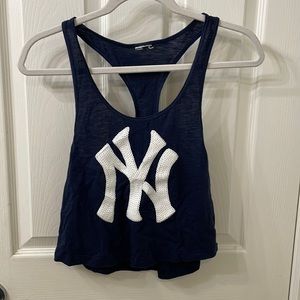 NY Yankees Racerback Tank